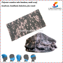 LINGSHANG bandeaux en polyester écharpe bandana headwear tube bandana